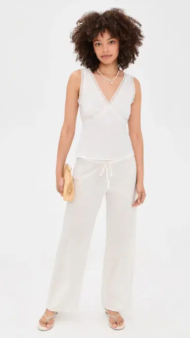 COUCOU The Cotton Pants White S | Thumbnail 5