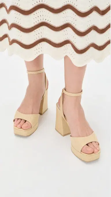 Dolce Vita Felicia Platform Sandals Natural Raffia 9 | Thumbnail 3 Dolce Vita Felicia Platform Sandals Natural Raffia 9 | Thumbnail 3