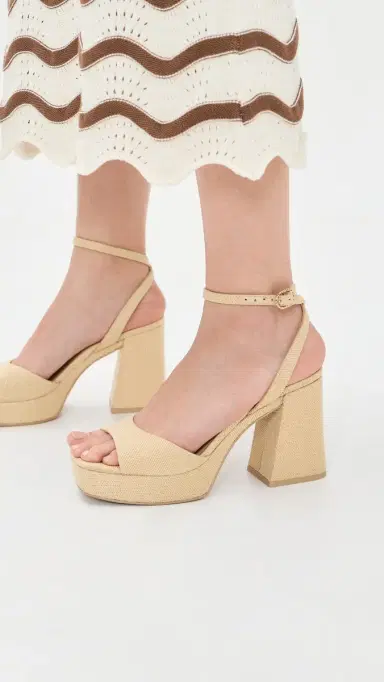 Dolce Vita Felicia Platform Sandals Natural Raffia 9 | Thumbnail 4 Dolce Vita Felicia Platform Sandals Natural Raffia 9 | Thumbnail 4