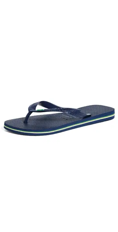 Havaianas Brazil Flip Flops Navy Blue | Thumbnail 1 Havaianas Brazil Flip Flops Navy Blue | Thumbnail 1