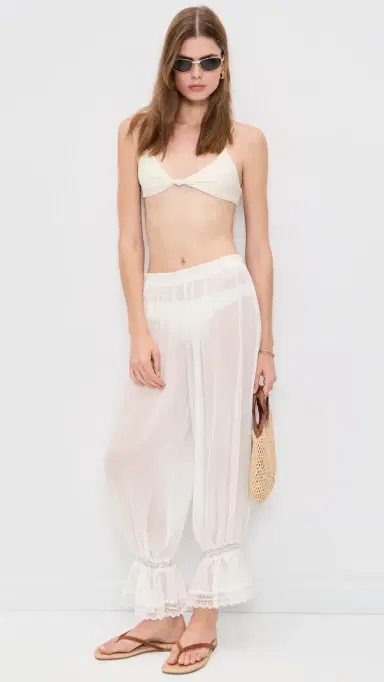 CAROLINE CONSTAS Luella Lace Trimmed Pants | Thumbnail 6 CAROLINE CONSTAS Luella Lace Trimmed Pants | Thumbnail 6