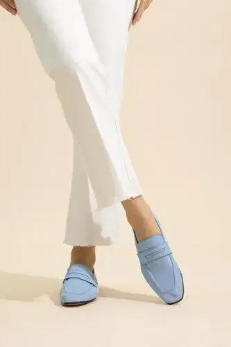 SOPHIQUE Essenziale Leather Loafer - Azure | Thumbnail 2 SOPHIQUE Essenziale Leather Loafer - Azure | Thumbnail 2