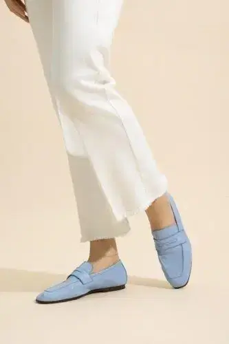 SOPHIQUE Essenziale Leather Loafer - Azure | Thumbnail 3 SOPHIQUE Essenziale Leather Loafer - Azure | Thumbnail 3