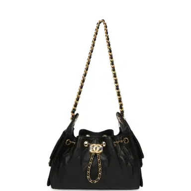 Chanel Chanel Mini 25 Hobo Bag Black Caviar Antique Gold Hardware | Thumbnail 7 Chanel Chanel Mini 25 Hobo Bag Black Caviar Antique Gold Hardware | Thumbnail 7
