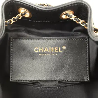 Chanel Chanel Mini 25 Hobo Bag Black Caviar Antique Gold Hardware | Thumbnail 9 Chanel Chanel Mini 25 Hobo Bag Black Caviar Antique Gold Hardware | Thumbnail 9