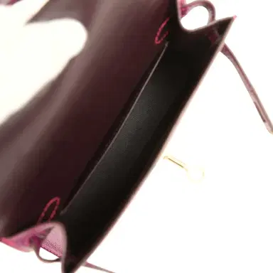 HERMÈS Hermes Special Order (HSS) Kelly Sellier 20 Raisin and Anemone Chevre Mysore Permabrass Hardware | Thumbnail 8 HERMÈS Hermes Special Order (HSS) Kelly Sellier 20 Raisin and Anemone Chevre Mysore Permabrass Hardware | Thumbnail 8