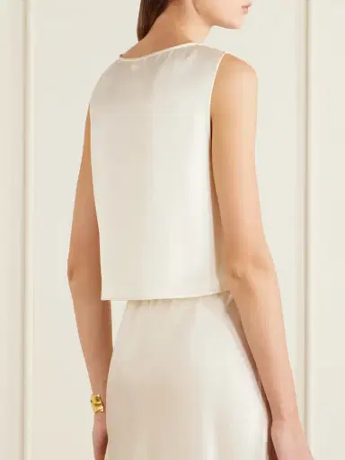 LESET Barb Satin Tank Top | Thumbnail 3