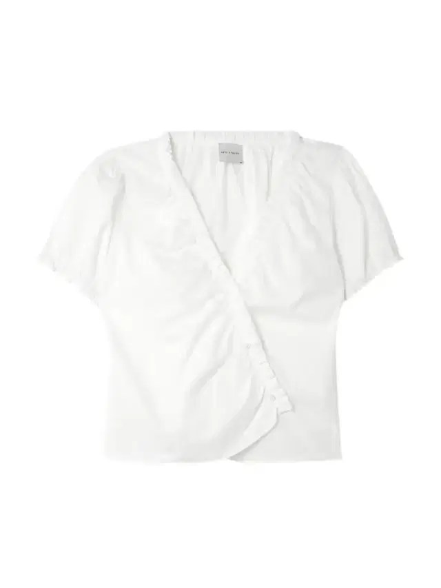 Cross Ruffled Organic Cotton Top