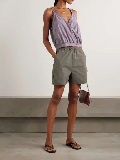 Deiji Studios Checked Organic Cotton Straight-leg Shorts | Thumbnail 2 Deiji Studios Checked Organic Cotton Straight-leg Shorts | Thumbnail 2
