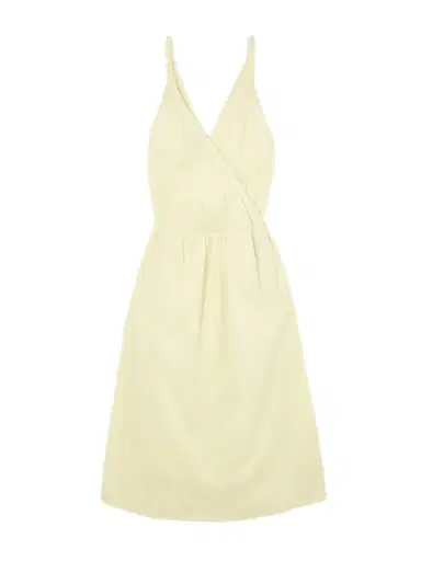 Deiji Studios Crossed Wrap-effect Striped Organic Cotton Midi Dress | Thumbnail 1