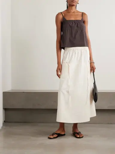 Deiji Studios Tri Frayed Organic Cotton Camisole | Thumbnail 2