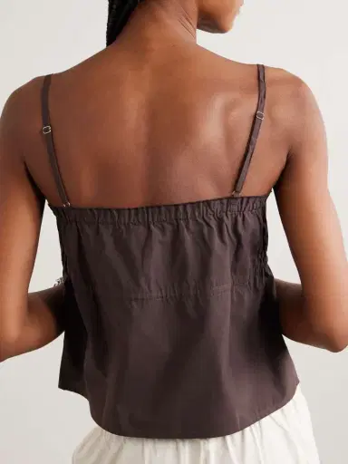 Deiji Studios Tri Frayed Organic Cotton Camisole | Thumbnail 3