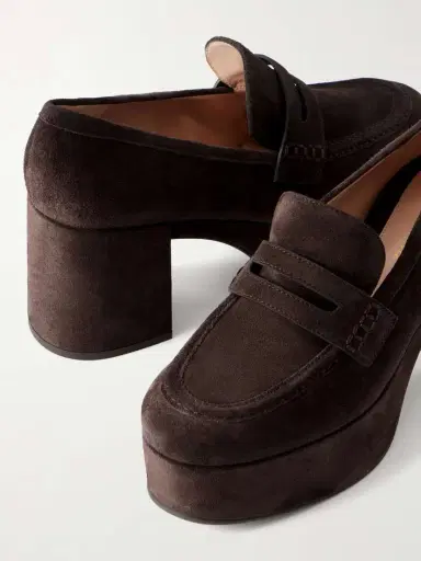 Gianvito Rossi Jenna 35 Suede Platform Pumps | Thumbnail 5 Gianvito Rossi Jenna 35 Suede Platform Pumps | Thumbnail 5