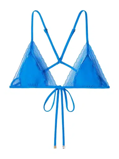 Kiki de Montparnasse Lace-trimmed Triangle Bikini Top | Thumbnail 1