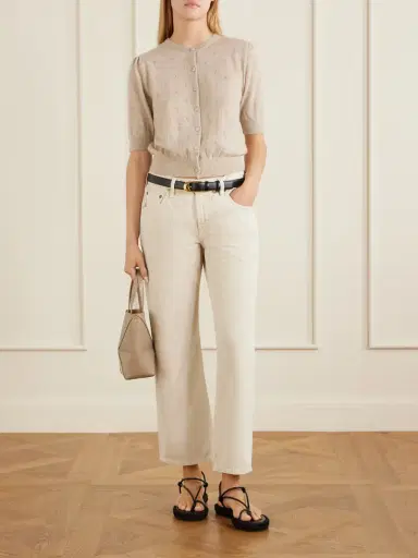 Citizens of Humanity Raina Pointelle-knit Wool And Cashmere-blend Cardigan | Thumbnail 2