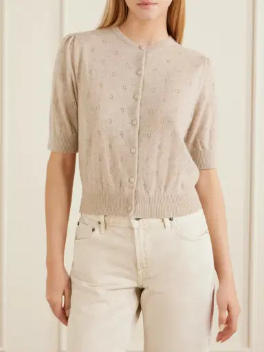 Citizens of Humanity Raina Pointelle-knit Wool And Cashmere-blend Cardigan | Thumbnail 3