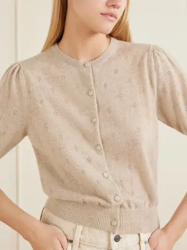 Citizens of Humanity Raina Pointelle-knit Wool And Cashmere-blend Cardigan | Thumbnail 5