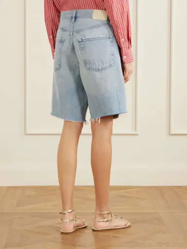 Citizens of Humanity Ayla Frayed Denim Shorts | Thumbnail 4 Citizens of Humanity Ayla Frayed Denim Shorts | Thumbnail 4