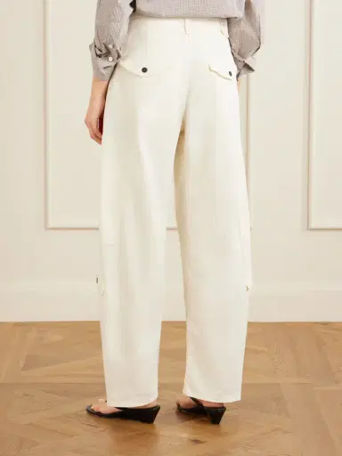 Citizens of Humanity Flight Pleated Organic Cotton-blend Twill Barrel-leg Pants | Thumbnail 4 Citizens of Humanity Flight Pleated Organic Cotton-blend Twill Barrel-leg Pants | Thumbnail 4