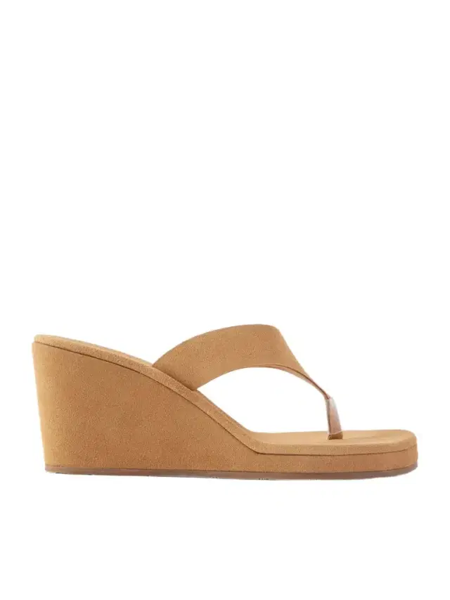 Ancient Greek Sandals Charys Suede Wedge Sandals