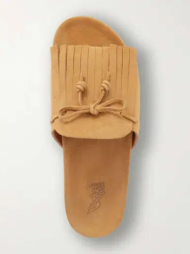 Ancient Greek Sandals Amfiliki Suede Slides | Thumbnail 6 Ancient Greek Sandals Amfiliki Suede Slides | Thumbnail 6