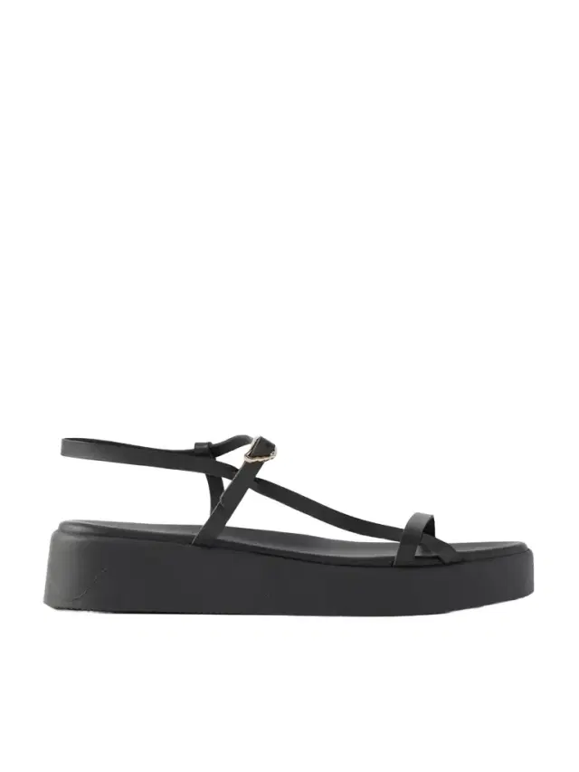 Ancient Greek Sandals Politia Leather Platform Sandals