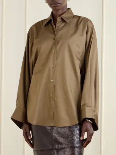 The Frankie Shop Tila Cotton-poplin Shirt | Thumbnail 3