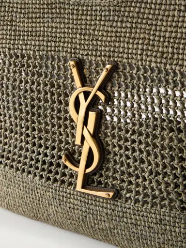 Saint Laurent Icare Maxi Leather-trimmed Raffia Tote | Thumbnail 5 Saint Laurent Icare Maxi Leather-trimmed Raffia Tote | Thumbnail 5