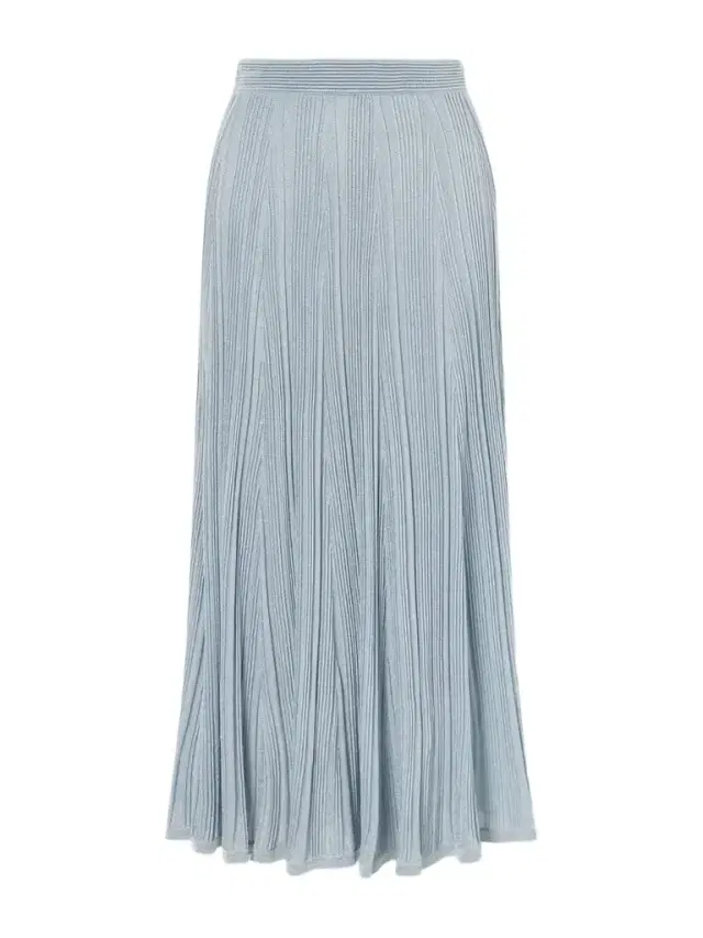 Aster Metallic Ribbed-knit Midi Skirt
