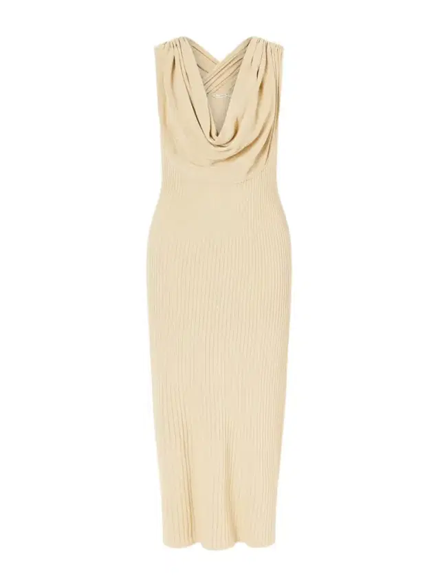 Ribbed-knit Cotton-blend Midi Dress