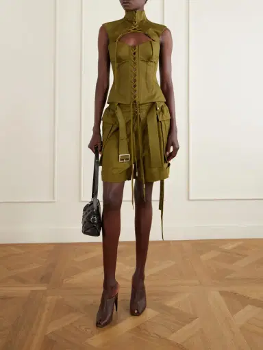 McQueen Cut-out Cotton-twill Top | Thumbnail 2 McQueen Cut-out Cotton-twill Top | Thumbnail 2