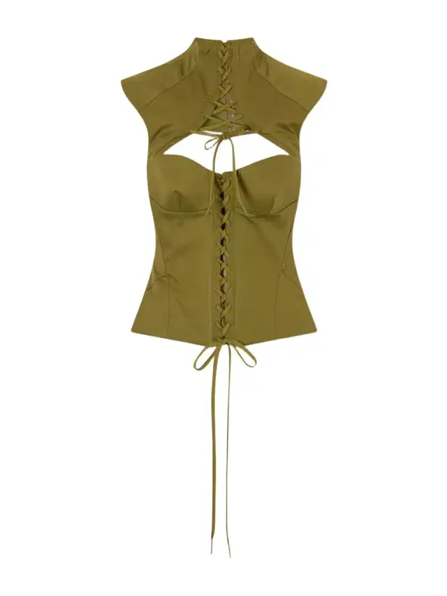 Cut-out Cotton-twill Top