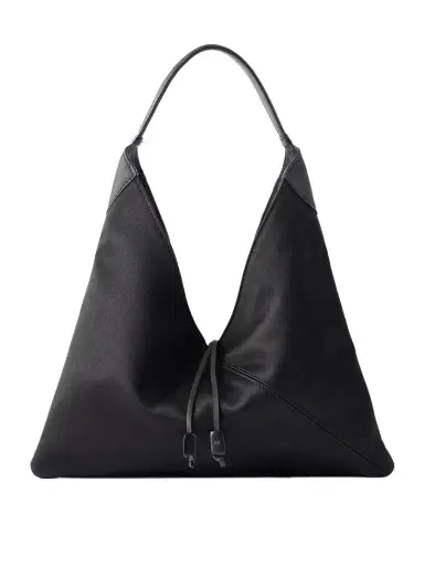 Hunting Season Origami Medium Leather-trimmed Satin Shoulder Bag | Thumbnail 1 Hunting Season Origami Medium Leather-trimmed Satin Shoulder Bag | Thumbnail 1