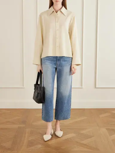 SLVRLAKE Hunter Cropped Mid-rise Straight-leg Jeans | Thumbnail 2