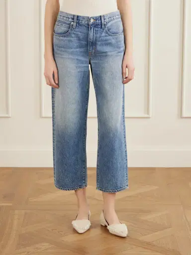 SLVRLAKE Hunter Cropped Mid-rise Straight-leg Jeans | Thumbnail 3