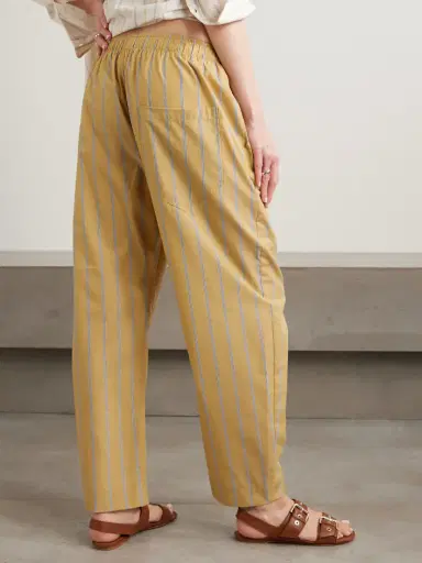 Jamie Haller The Boxer Striped Cotton-poplin Barrel-leg Pants | Thumbnail 3