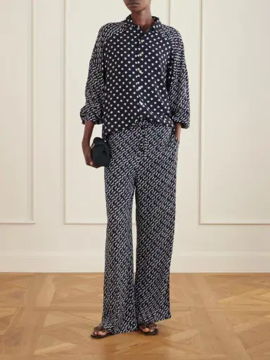 Donde Esteban Estrellitas Y Olas Printed Woven Straight-leg Pants | Thumbnail 2 Donde Esteban Estrellitas Y Olas Printed Woven Straight-leg Pants | Thumbnail 2