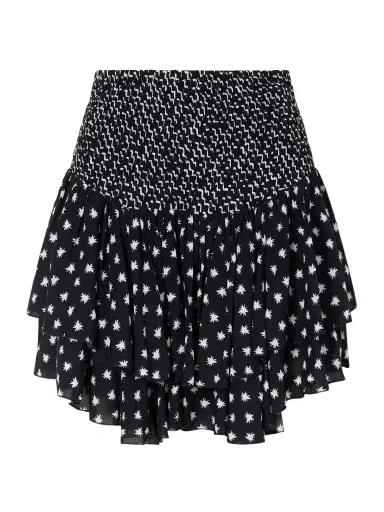 Donde Esteban Estrellitas Y Olas Ruffled Mini Skirt | Thumbnail 1 Donde Esteban Estrellitas Y Olas Ruffled Mini Skirt | Thumbnail 1