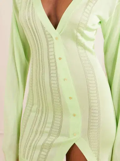 Donde Esteban Lulo Guayabera Stretch-knit Mini Dress | Thumbnail 4 Donde Esteban Lulo Guayabera Stretch-knit Mini Dress | Thumbnail 4