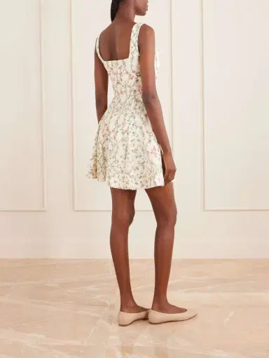 Agua by Agua Bendita Cauca Tiered Floral-print Cotton Mini Dress | Thumbnail 3