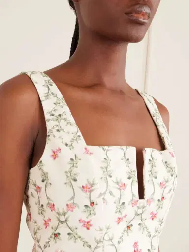 Agua by Agua Bendita Cauca Tiered Floral-print Cotton Mini Dress | Thumbnail 4