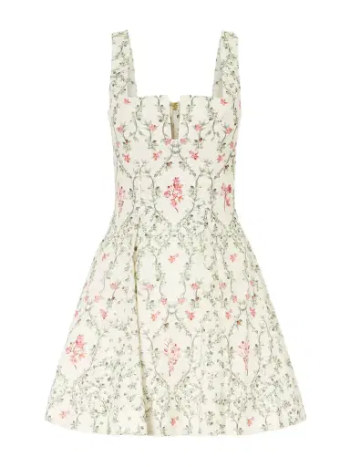Agua by Agua Bendita Cauca Tiered Floral-print Cotton Mini Dress | Thumbnail 1