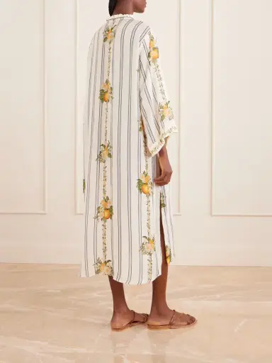 Agua by Agua Bendita Datil Striped Floral-print Gauze Coverup | Thumbnail 3 Agua by Agua Bendita Datil Striped Floral-print Gauze Coverup | Thumbnail 3