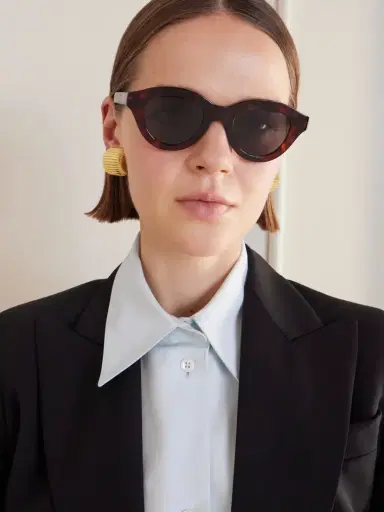 CELINE Eyewear Round-frame Acetate Sunglasses | Thumbnail 2