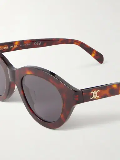 CELINE Eyewear Round-frame Acetate Sunglasses | Thumbnail 4