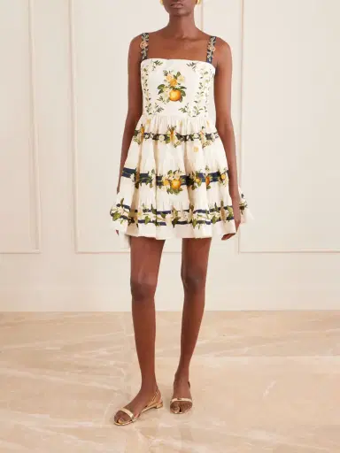 Agua by Agua Bendita Lima Floral-printed Cotton Mini Dress | Thumbnail 2 Agua by Agua Bendita Lima Floral-printed Cotton Mini Dress | Thumbnail 2