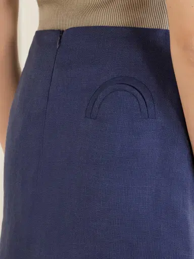 Blazé Milano Nightbreak Linen, Wool And Silk-blend Mini Skirt | Thumbnail 5 Blazé Milano Nightbreak Linen, Wool And Silk-blend Mini Skirt | Thumbnail 5
