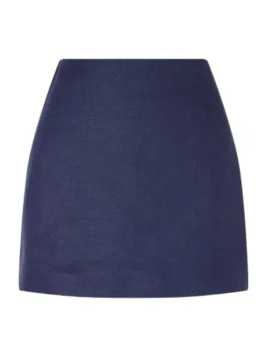 Blazé Milano Nightbreak Linen, Wool And Silk-blend Mini Skirt | Thumbnail 1 Blazé Milano Nightbreak Linen, Wool And Silk-blend Mini Skirt | Thumbnail 1