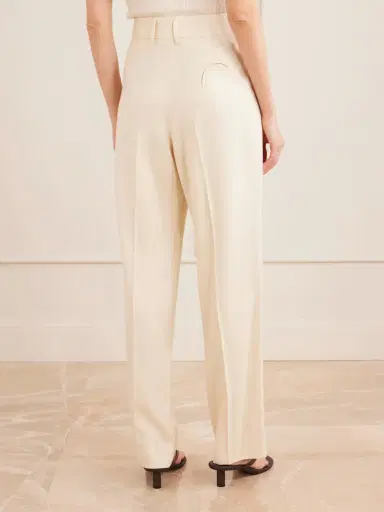 Blazé Milano Danae Pleated Tapered Woven Pants | Thumbnail 4 Blazé Milano Danae Pleated Tapered Woven Pants | Thumbnail 4