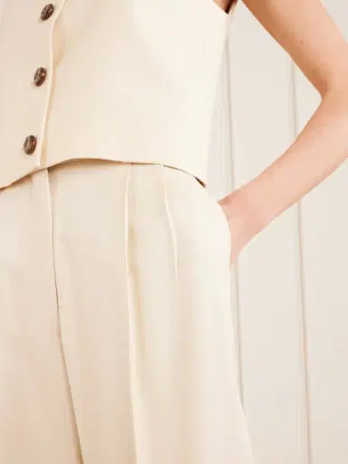 Blazé Milano Danae Pleated Tapered Woven Pants | Thumbnail 5 Blazé Milano Danae Pleated Tapered Woven Pants | Thumbnail 5